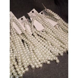 Darice Brand 8mm Strung Glass Pearls 3.5LB Lot